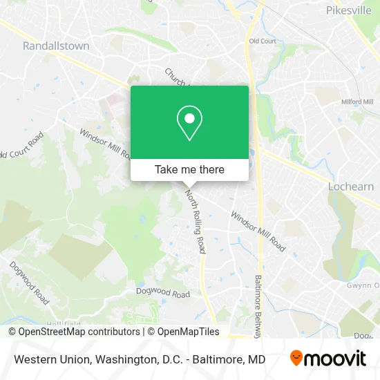 Western Union map