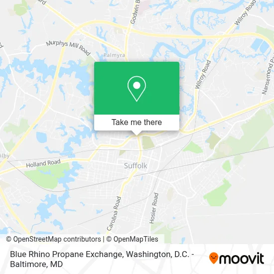 Blue Rhino Propane Exchange map