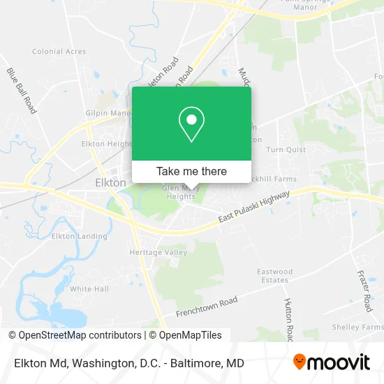 Elkton Md map