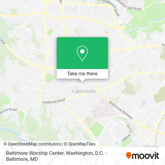 Baltimore Worship Center map