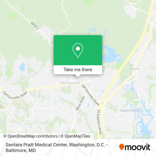 Sentara Pratt Medical Center map