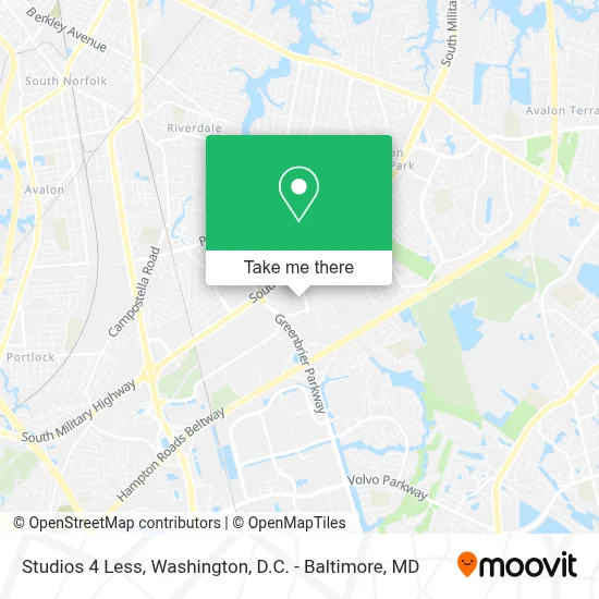 Studios 4 Less map