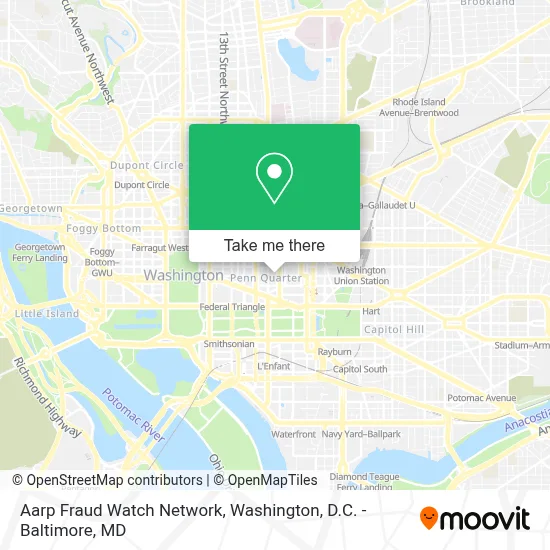 Aarp Fraud Watch Network map