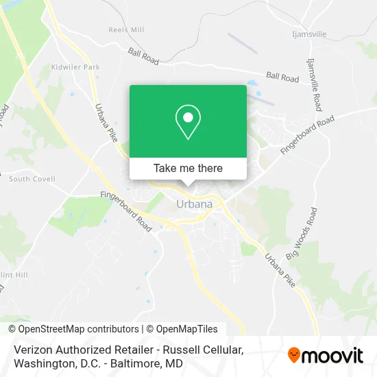 Verizon Authorized Retailer - Russell Cellular map
