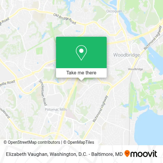 Elizabeth Vaughan map