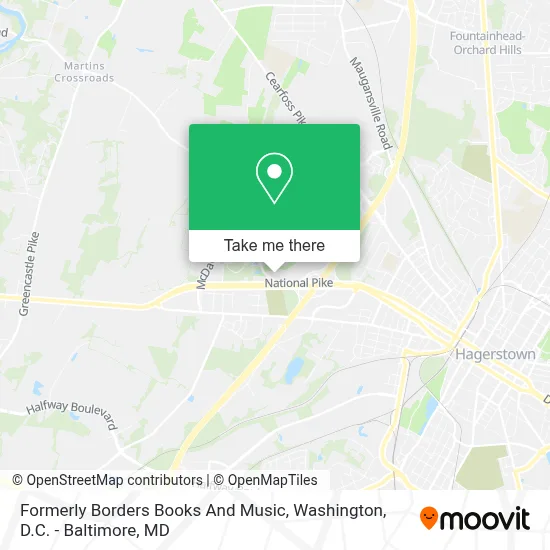 Formerly Borders Books And Music map