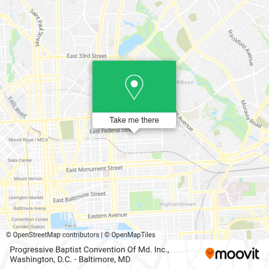 Progressive Baptist Convention Of Md. Inc. map