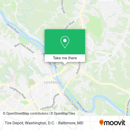 Tire Depot map