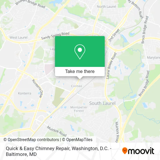 Quick & Easy Chimney Repair map