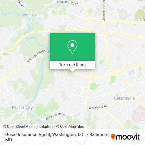 Geico Insurance Agent map