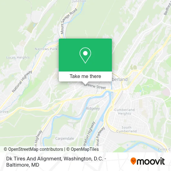 Dk Tires And Alignment map