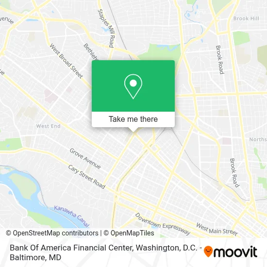 Bank Of America Financial Center map