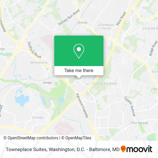 Towneplace Suites map