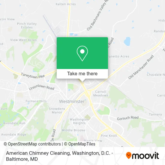 American Chimney Cleaning map