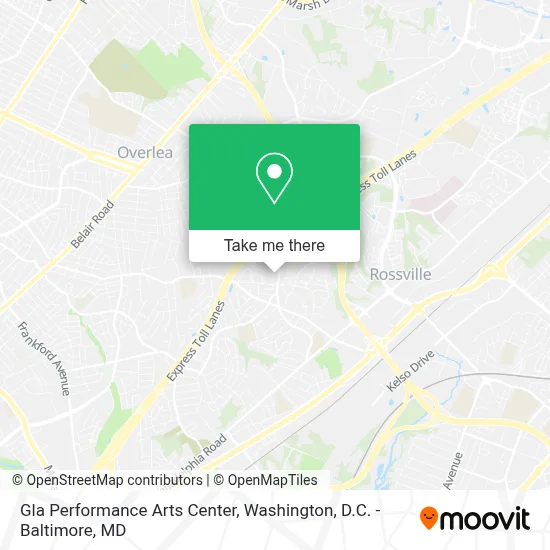 Gla Performance Arts Center map