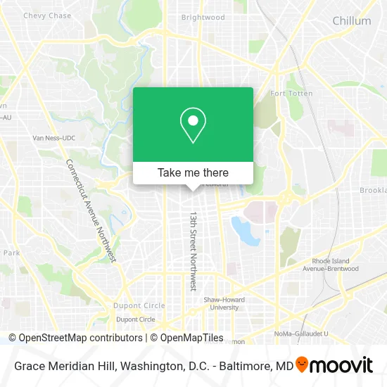 Grace Meridian Hill map