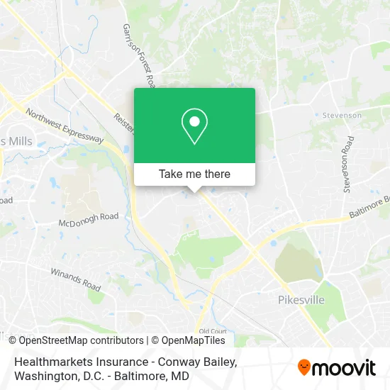 Healthmarkets Insurance - Conway Bailey map