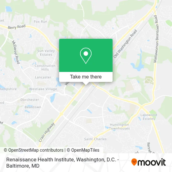 Renaissance Health Institute map