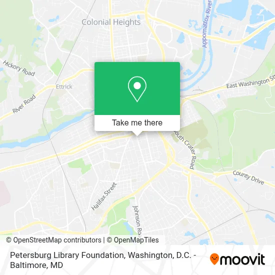 Petersburg Library Foundation map