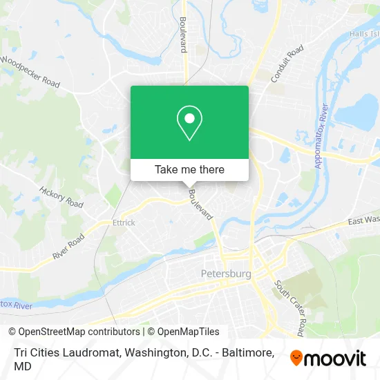 Tri Cities Laudromat map