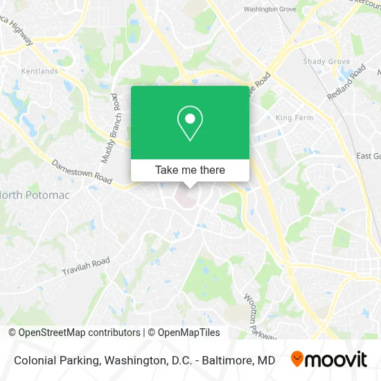 Colonial Parking map