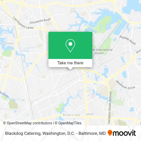 Blackdog Catering map