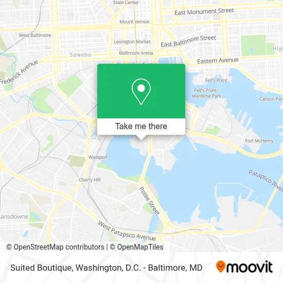 Suited Boutique map