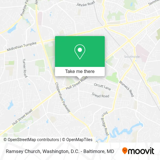 Ramsey Church map