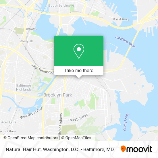 Natural Hair Hut map