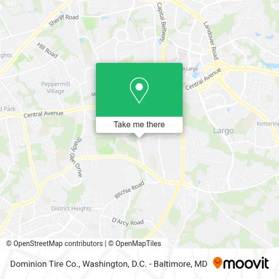 Dominion Tire Co. map