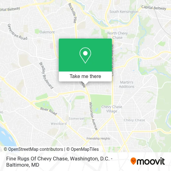 Fine Rugs Of Chevy Chase map