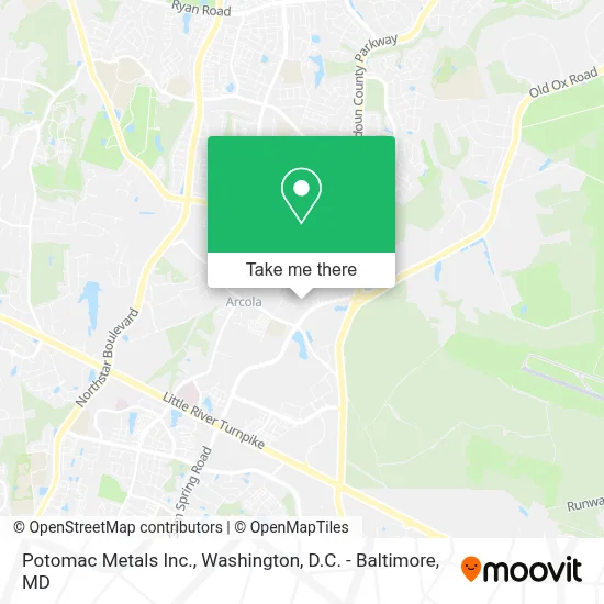 Potomac Metals Inc. map