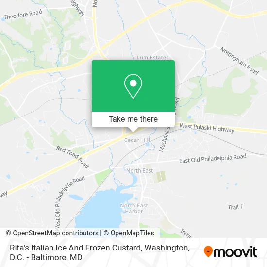 Rita's Italian Ice And Frozen Custard map