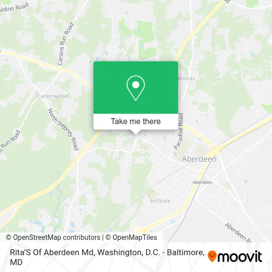 Rita’S Of Aberdeen Md map