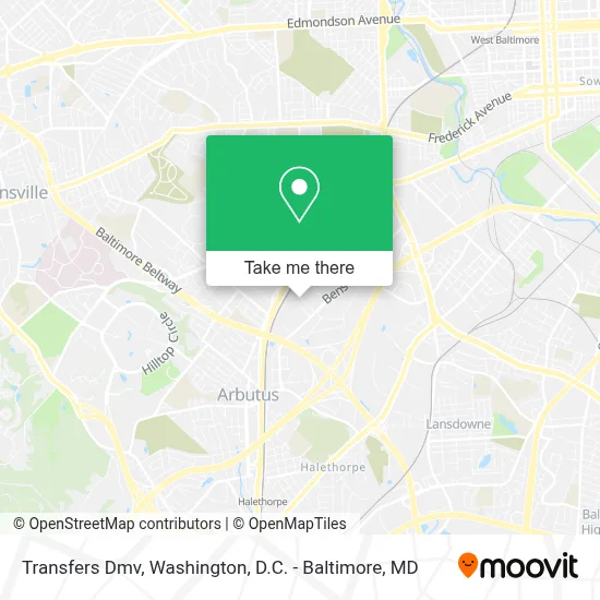 Transfers Dmv map