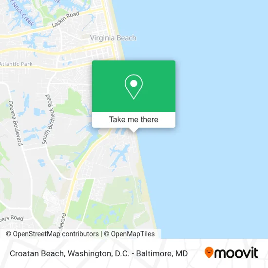Croatan Beach map
