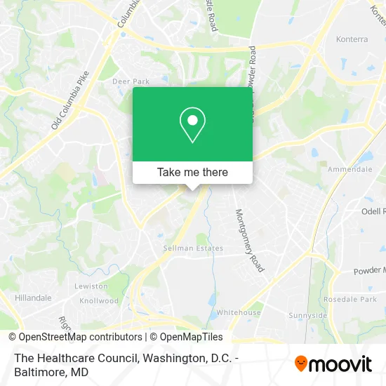 The Healthcare Council map