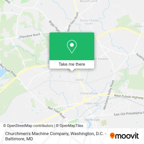 Churchmen's Machine Company map