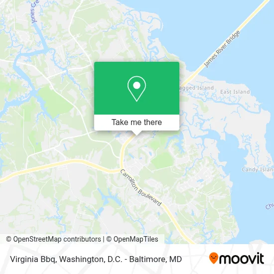 Virginia Bbq map