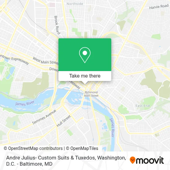 Andre Julius- Custom Suits & Tuxedos map