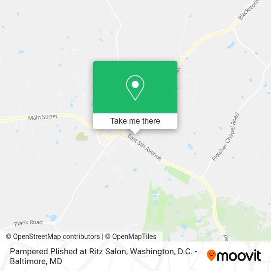 Pampered Plished at Ritz Salon map