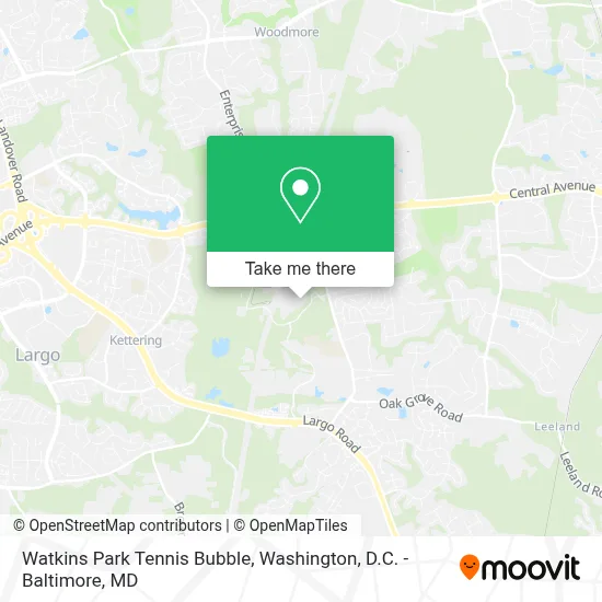 Watkins Park Tennis Bubble map