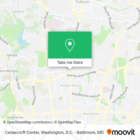 Cedarcroft Center map