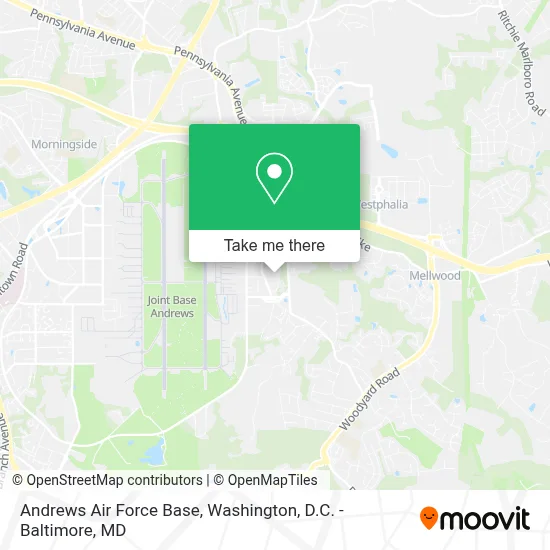 Andrews Air Force Base map