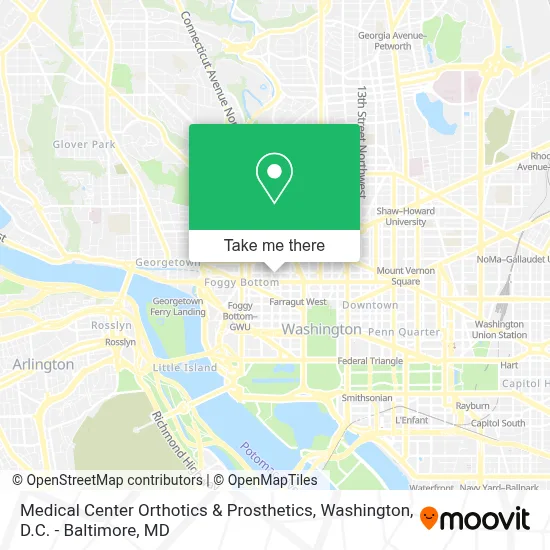 Medical Center Orthotics & Prosthetics map