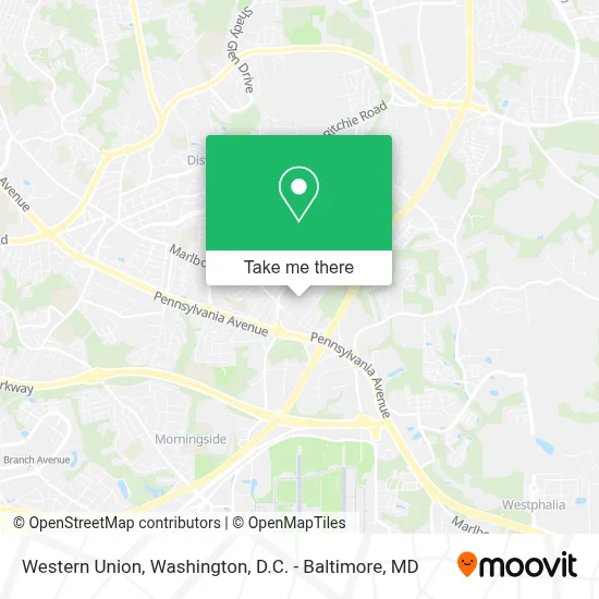 Western Union map