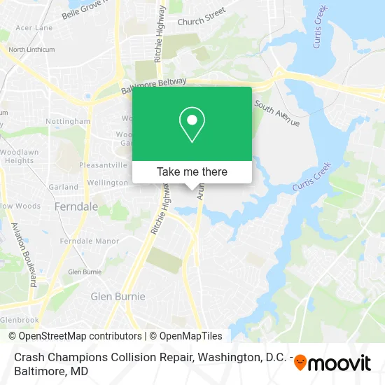Crash Champions Collision Repair map
