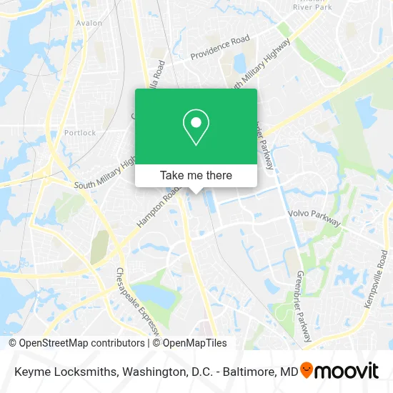 Keyme Locksmiths map