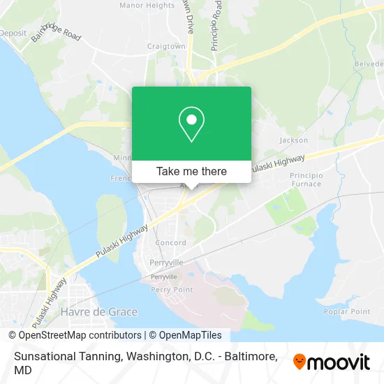 Sunsational Tanning map