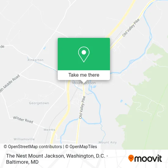 The Nest Mount Jackson map